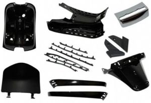 Binnen beplatingset Vespa LX Zwart glans