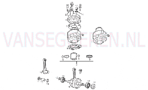 CRANKSHAFT ASSY - CYLINDER AND PISTON