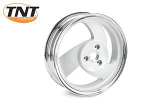 TNT achterwiel Wit/Chroom