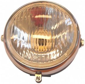 Koplamp rond zwart Puch Maxi Tomos A35