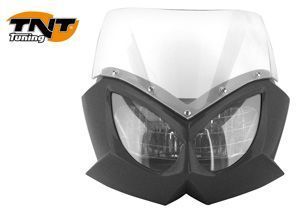 TNT Voorkap Eagle zwart met transparant glas