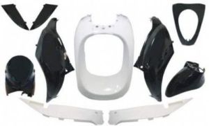 Beplatingset SYM MIO Zwart/Wit