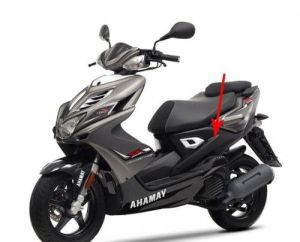 Zijscherm Midden Yamaha Aerox Zwart Links