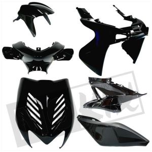 Beplatingset Yamaha Aerox Zwart Metallic