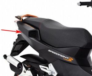 Zijscherm Peugeot Speedfight 3 Mat Zwart Rechts