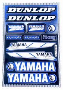 Stickerset Yamaha Blauw