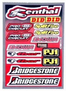 Stickerset Renthal Showa Bidgestone