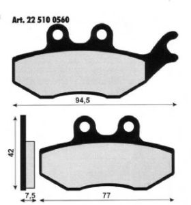 Remblokken Set Voor Rieju RS2