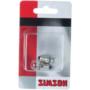 Simson fietslampjes voor 6 volt 2,4 watt
