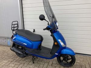 Sym Fiddle 2 E5 Matt Blue Premium Bromscooter